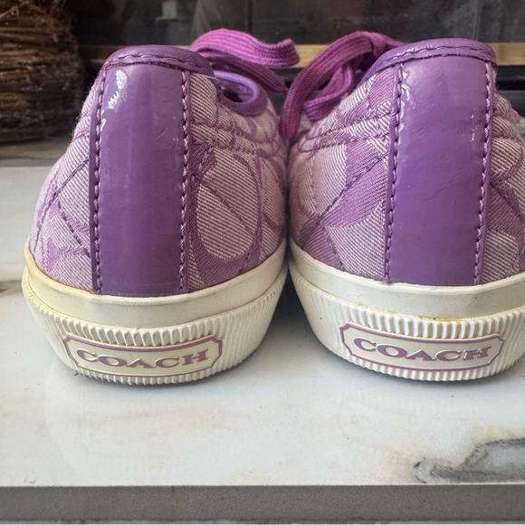 Coach Women’s Signature Logo Iris Color Low Top Sneakers Size 9 - Picture 4 of 9